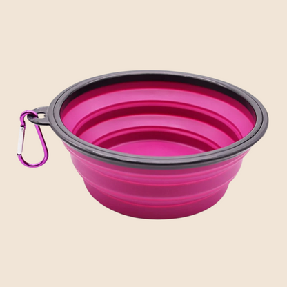 Pawfect Travel Buddy™ – Collapsible Silicone Pet Bowl with Carabiner! 🐾🥣